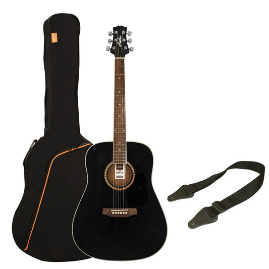 Ashton Acoustic Guitar (with steel strings, strap and bag)